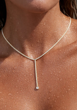 JAHZARA TENNIS LARIAT NECKLACE