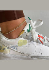 ELYSE DOUBLE CHAIN TENNIS ANKLET