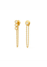 ALANDRA ASYMMETRICAL CHAIN STUD EARRING