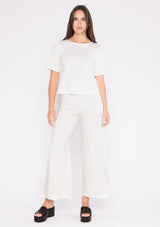 PONTE KNIT SHORT SLEEVE TOP EXTENDED