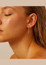 ALANDRA ASYMMETRICAL CHAIN STUD EARRING