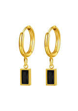 LOU BAGUETTE HUGGIE HOOP EARRING