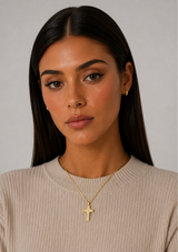 WYATT MINI CROSS PENDANT NECKLACE