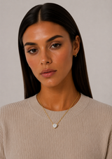 LOLA SOLITAIRE SIDEWAYS PEAR NECKLACE