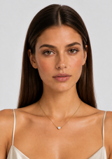 LOLA SOLITAIRE SIDEWAYS NECKLACE