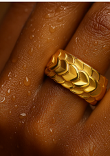CHARIZE FISH SCALE RING