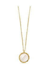 ALBA MOTHER OF PEARL PENDANT NECKLACE