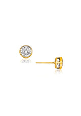 CATEANA BEZEL STUD EARRING