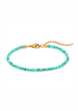 SANDER TURQUOISE BEADED ANKLET
