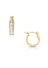 LYNDSAY HUGGIE HOOP EARRING