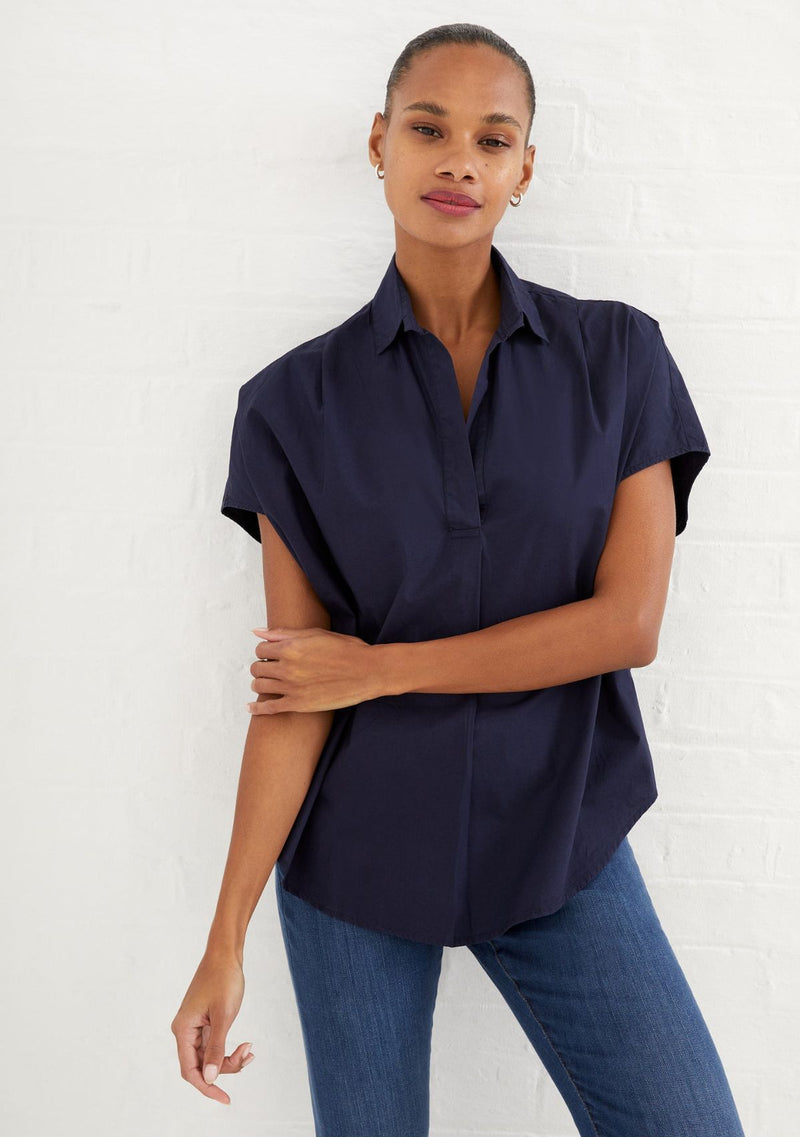 CELE RHODES POPLIN SHORT SLEEVE SHIRT