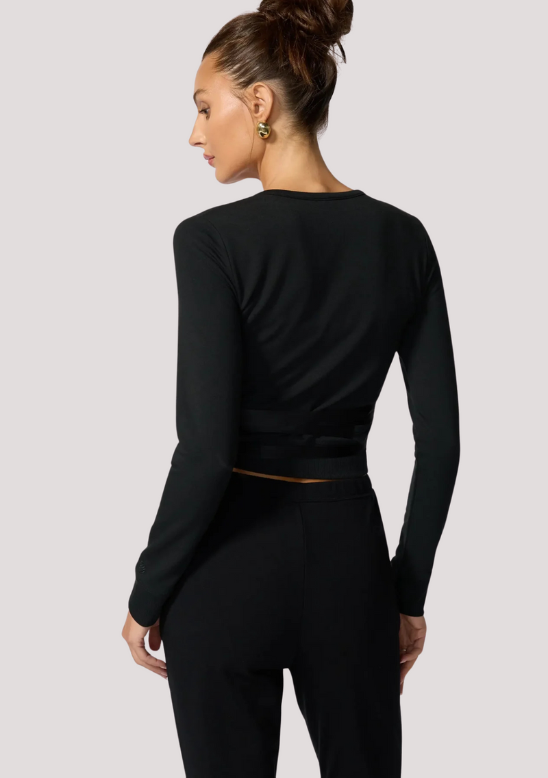 BELLE BALLET WRAP SWEATSHIRT