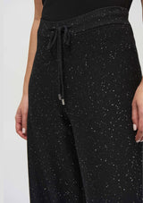 SEQUINED SWEATER KNIT CULOTTE PANT