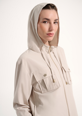 STRETCH WOVEN UTILITY JACKET