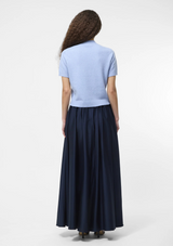 VHARI KNIT SHORT SLEEVE MOCK NECK TOP