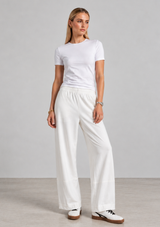 PONTE KNIT BARREL PANT