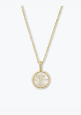 BABY LOVE LETTERS MEDALLION NECKLACE