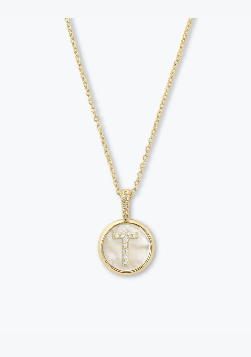 BABY LOVE LETTERS MEDALLION NECKLACE