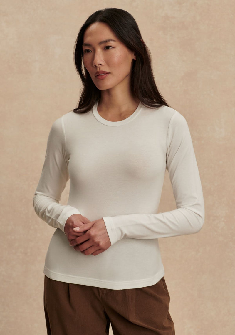 EDNA LONG SLEEVE FITTED TEE