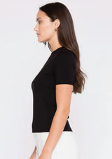 BLACK FITTED T-SHIRT