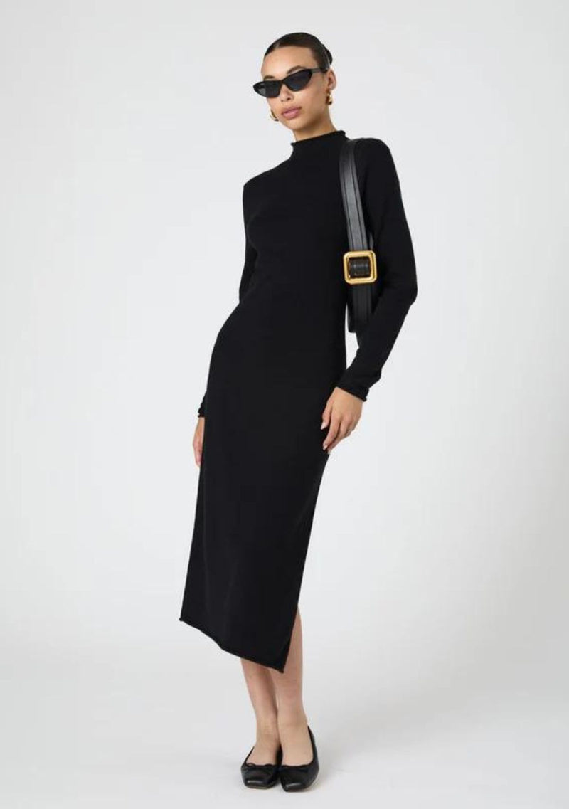 COSYSOFT SIDE SPLIT MIDI DRESS