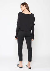 PONTE KNIT SLIM LEG PANT