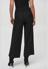 SEQUINED SWEATER KNIT CULOTTE PANT