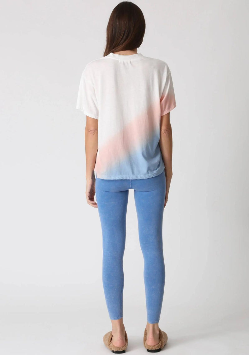PAIGE V-NECK TEE - AIRBRUSH