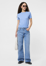 NOLA FINE KNIT SHORT SLEEVE SWEATER