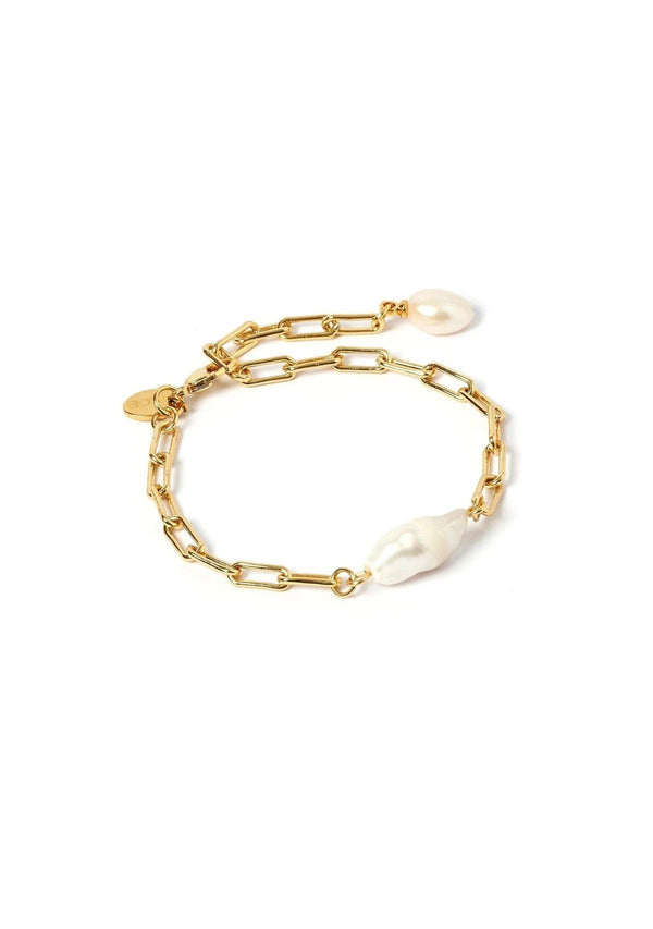 DANIELLE GOLD AND PEARL BRACELET
