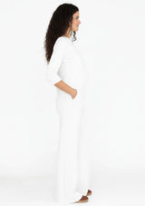 PONTE KNIT 3/4 SLEEVE TOP