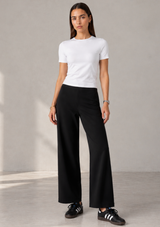 PONTE KNIT BARREL PANT