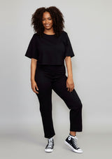 PONTE KNIT SLIM LEG PANT