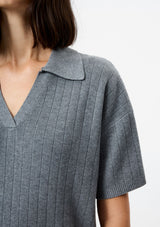 JAVIER KNIT V NECK TOP