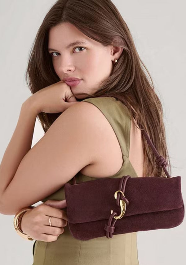BALEN SUEDE LEATHER SHOULDER BAG