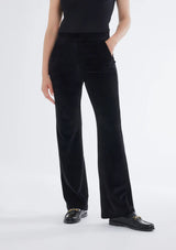 VELOUR WIDE LEG PANT