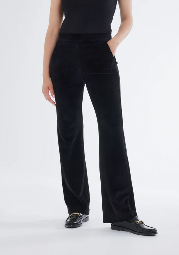 VELOUR WIDE LEG PANT