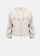 STRETCH WOVEN UTILITY JACKET