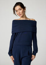 SYBIL OFF THE SHOULDER SWEATAER
