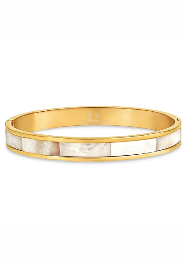 ESTELLE MOTHER OF PEARL BANGLE BRACELET