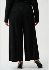 SEQUINED SWEATER KNIT CULOTTE PANT