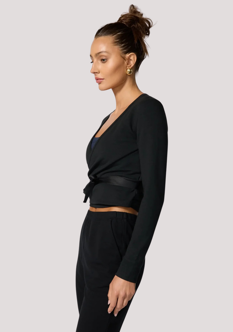 BELLE BALLET WRAP SWEATSHIRT