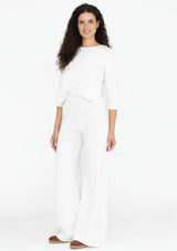 PONTE KNIT 3/4 SLEEVE TOP