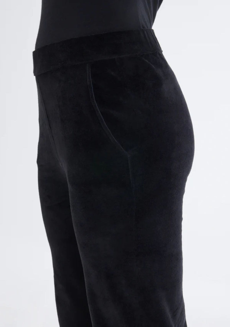 VELOUR WIDE LEG PANT