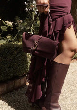 BALEN SUEDE LEATHER SHOULDER BAG