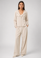 STRETCH WOVEN UTILITY JACKET