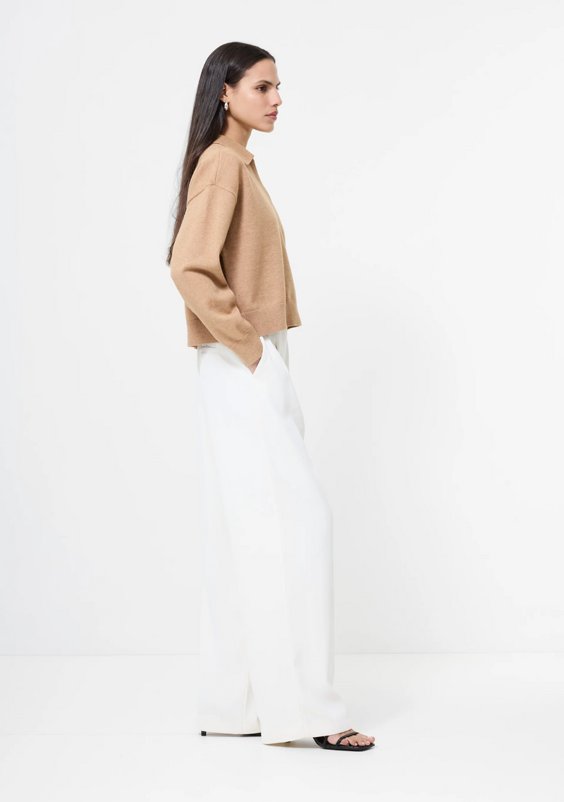 SLOANNE KNIT COLLARED PULLOVER