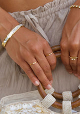 ESTELLE MOTHER OF PEARL BANGLE BRACELET