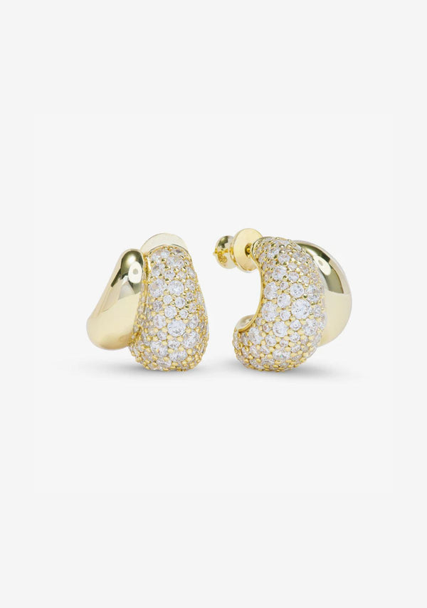 NORAH PAVE DOUBLE HOOP