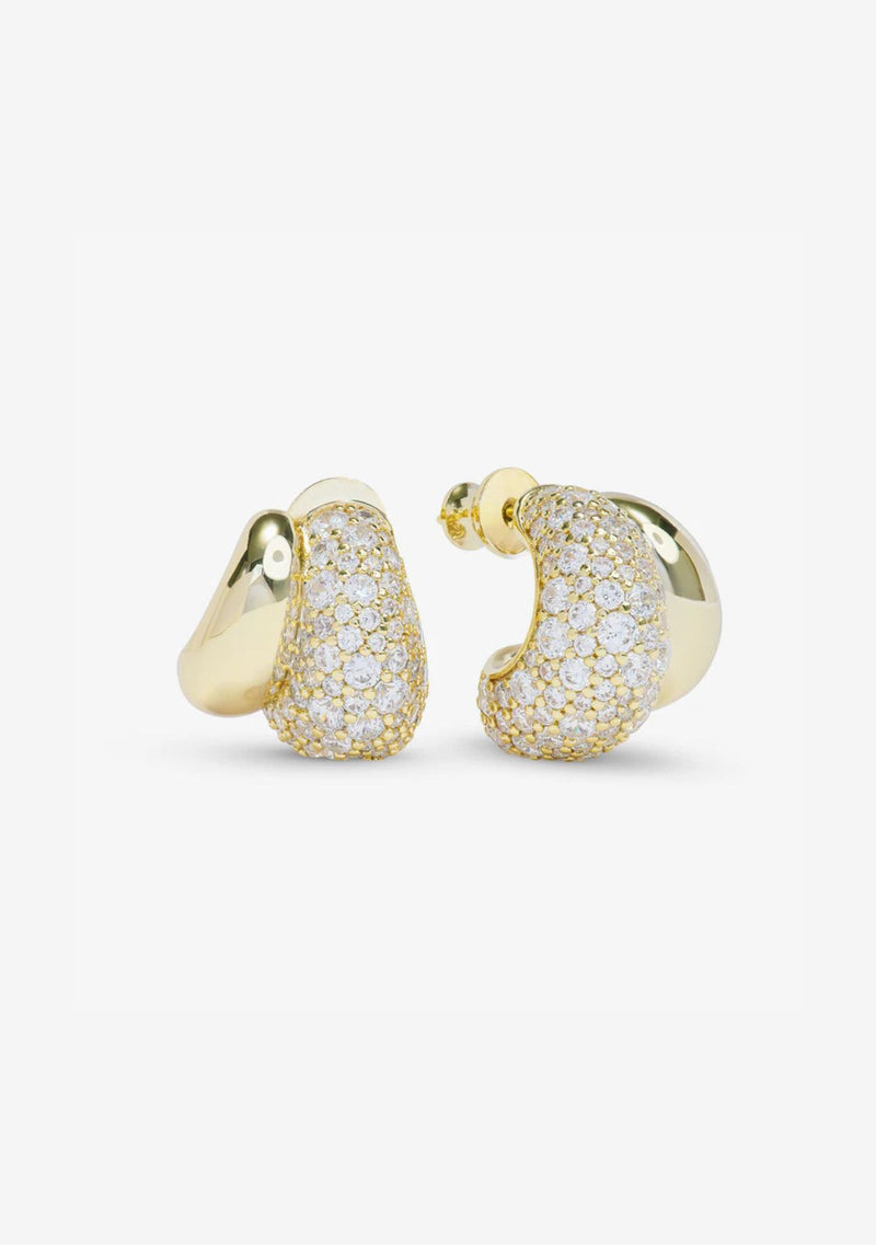 NORAH PAVE DOUBLE HOOP